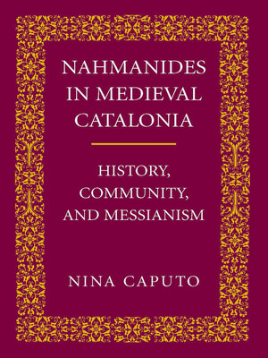 cover image of Nahmanides in Medieval Catalonia